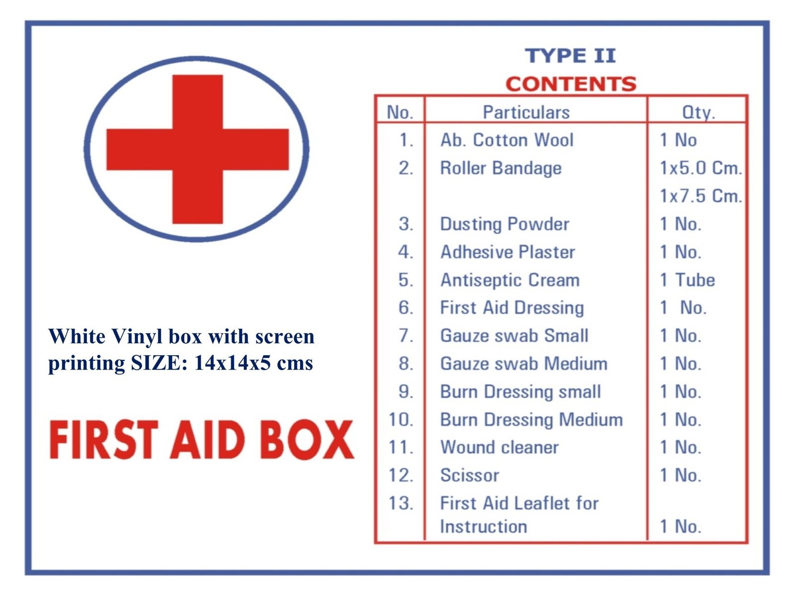 FIRST AID BOX TYPE II