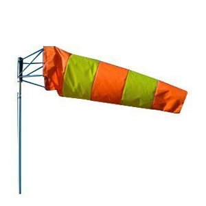 WIND SOCK GREEN WITH ORANGE